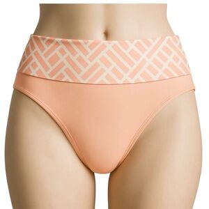 Alex Marie Bikini Bottom Size 14 Peach Cream NWT Plus Swimwear
